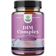 Natures Craft Extra 근력 Diindolylmethane 300mg 딤 Hormone Balance Balancing Estrogen opause Testostero, 1개, 120정