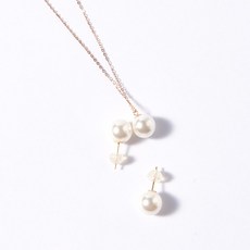 14k진주목걸이귀걸이세트