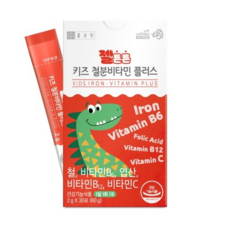 종근당 젤튼튼 키즈 철분비타민 플러스 2g x 30포, 60g