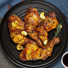 에어프라이어 자메이카 통다리 바베큐 800g 불갈비소스 왕갈비소스 국내산 치킨, 1개