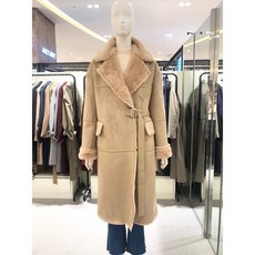 [르샵][19FW]페이크퍼 벨티드 롱 무스탕(LJCFU551)