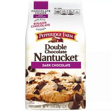 [미국직배송]페퍼리지 팜 더블 초콜릿 난투켓 쿠키 220g Pepperidge Farm Nantucket Double Chocolate Chunk Cookies, 191g, 1개