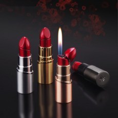 크리 에이 티브 립스틱 부탄 라이터 귀여운 토치 재충전 용 가스 라이터 흡연 액세서리 여성 선물 휴대용 화재 시동기|담배 액세사리|