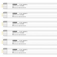 오스람 T5 형광등 HE 21W 865 주광색 SL, 6개