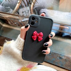 일한 INS 나비넥타이 적용 IPHONE12PROMAX 사과폰 11 XXSXR 여성 78PLUS 실리콘 부드러운케이스