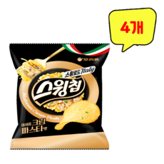 오리온 스윙칩 머쉬룸크림파스타맛, 4개, 50g