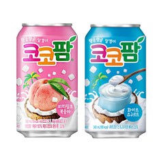 코코팜2종 복숭아10개+화이트요구르트10개 총20캔, 20개, 340ml