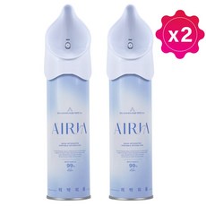 에어리아 휴대용 산소캔 420ml 2개 의약외품 산소통 가정용 산소호흡기