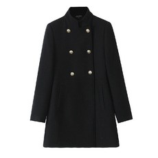 ZARA 자라 페이크 시어링 롱 코트 하이넥 뽀글이 루즈핏 여성코트 8372301