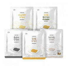 서울마님떡 인절미 5종 100g | 콩고물 흑임자 동부고물 쑥 카스테라, 5개