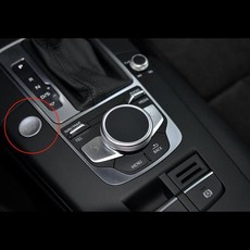 LHD 카본 자동차 인테리어 몰딩 중앙 제어 기어 시프트 패널 트림 아우디 호환 A3 8V S3 RS3 2014 액세서리 3 개, [02] B With botton 3pcs, [01] Glossy Carbon Fiber