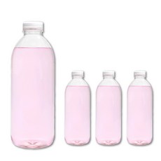 [유페트] 1000ml 우유 페트병 38파이 115개입 흰색캡, 1개