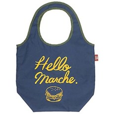 일본 파인 크리에이트 Hello marche 마르쉐 천 가방 에코 햄버거 14E00802 블루