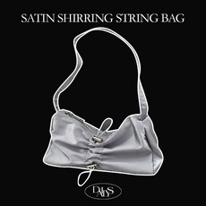 [당일발송/최저가/신상특가] 새틴 셔링 샤틴 주름 스트링 미니 숄더백 호보백 가방