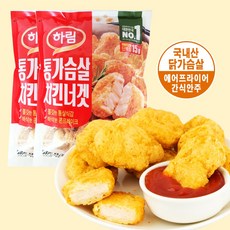 하림 통가슴살 치킨너겟, 2개, 500g