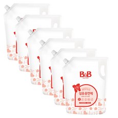 비앤비 NEW 섬유유연제(자스민) 1800ml 리필형, 1.8L, 6개
