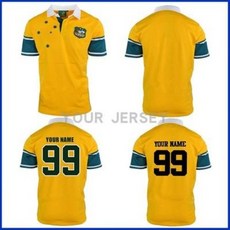 럭비공 미식축구 아메리칸 풋볼 NFL 슈퍼볼 1999 AURALIA RETRO JERSEY 오스트레일리아 빈티지 크리켓 럭비 유니폼 올리브, 03 AUSTRALIA RETRO J