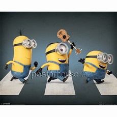 Mini Poster 40x50Cm 인테리어 포스터 - 미니언즈 Minions: Abbey Road [Mini], 포스터만구매