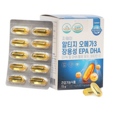지웨이 알티지 rTG 오메가3 장용성 EPA DHA, 120캡슐