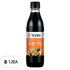 백앤 청정원 햇살담은 조림간장, 500ml, 12개