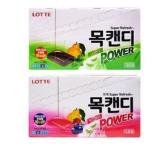 롯데 목캔디 파워 허브 +믹스베리, 38g, 24개