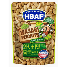 바프 넛츠앤스낵스 와사비맛 땅콩, 400g, 1개