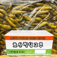 원효 초산 고추절임 고추지 고추장아찌 벌크 업소용 대용량, 1개, 9kg