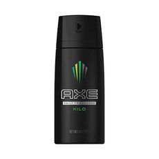 Axe 액스 킬로 남성 데일리 향수 바디 스프레이 Body Spray for Men Kilo 4oz 113g 6팩, 1개
