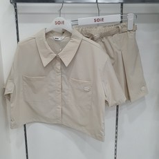 베이지 나일론 쿨자켓 쿨 스커트 24M1553_24M1853 695194