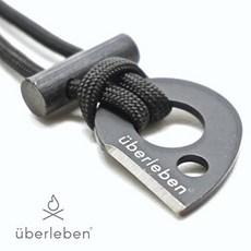 uberleben Leicht 파이어 스타터 목걸이 | 초경량 파이어 스틸 | 마이크로 F