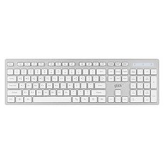 지클릭커 정품 OFFICE PRO WK10 저소음 무선 블루투스 키보드 (화이트)