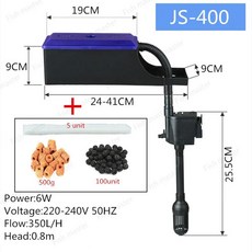 어항 필터 박스 상단 정수기 순환 워터 펌프 양수기, 20) JS400 a set - AU adapter p, 1개