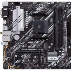 ASUS Prime B550M-A Wi-Fi II AMD AM4 (3세대 Ryzen™) 마이크로 ATX 마더보드 (PCIe 4.0 WiFi 6 ECC 메모리 1Gb LAN HDMI, mATX_PRIME B550M-A/CSM
