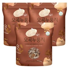 미식백과 오곡누룽지 1kgx3봉 구수한 맛있는 몸에좋은 간편식 숭늉 누룽지