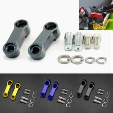 혼다 suziki 야마하 동등한 유니버설 모토 부품 10MM 8MM 오토바이 백미러 확장 라이저 확장 어댑터|커버 & 장식품 쇠시리|, 1개, 빨간, 단일