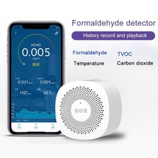 가스 측정기 감지기 분석기 전화 APP 모니터 포름 알데히드 TVOC 이산화탄소 CO2 온도 테스터 공기 품질 분석기 감지기 고감도 가스 분석기