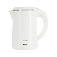 카포트 충전식 여행용 차박용 커피포트 온도조절 트럭용, 500W 화이트 (기숙사/가정/자동차)