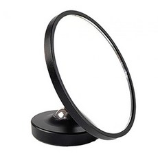 카페 주방 바용 커피 유량 관찰 반사 거울 휴대용, 검은색, 61mmx40mm, 금속