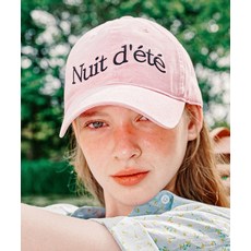 론론 RONRON NUIT D ETE BALL CAP PINK BLACK