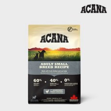 아카나 ACANA 어덜트 스몰브리드 독 강아지 소형견 사료 2kg, 1개 - 아카나어덜트스몰브리드