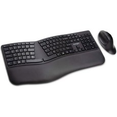 켄싱턴 프로핏 인체공학 무선 키보드 및 마우스 - 블랙 (K75406)미국), Black_wireless keyboard + mous