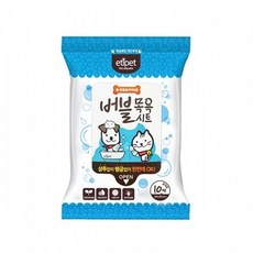 에티펫 강아지고양이 버블시트휴대용 10매 샴푸없이 목욕, 15개