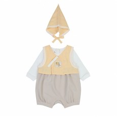 유용한 아가방한복수트 추천 아이템 리스트 9 9 아가방 이든한복우주복세트(모자)(YELLOW)_01R027901 배색바디수트와 클래식한 조끼와 모자의 만남으로 일상룩으로 가능한 아이템입니다 명절날에도 일상룩으로도 즐겨