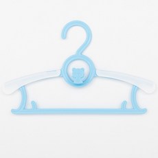 온앤드 길이조절 곰돌이 유아 옷걸이 논슬립 레이어드, 30개, 블루
