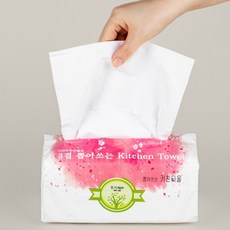 펄피 뽑아쓰는 키친타올 5팩 3겹 100%천연펄프 위생적키친타올 개별포장 두툼한 키친타올 도톰한 키친타올, 1세트
