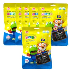 베베모린 뽀롱뽀롱 뽀로로 복숭아맛 비타민C, 50정, 1.2g, 6개