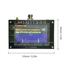 0.1-1300MHz HF 4.3 인치 안테나 분석기. 벡터 네트워크 SWR 계량기 주파수 스윕 멀티미터. Mini1300, 한개옵션0