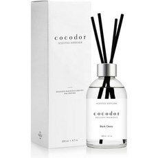 Cocodor 코코도르 화이트라벨 리드디퓨저/화이트머스크/6.7oz(200ml)/홈데코&오피스 장식 향기와 아로마테라피, Black Cherry, White Label/6.7Ounce/1P