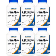 뉴트리코스트 엘 오르니틴 500mg, 180정, 6개, 180정
