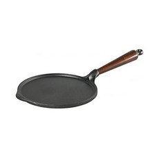 SKEPPSHULT 편리한 제작 23cm 주철 CREPE 팬 팬케이크 팬 너도밤 나무 손잡이, One Color_One Size, One Color_One Size, One Size
